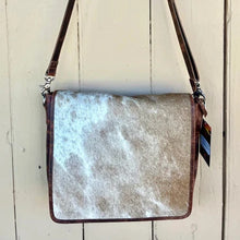 Load image into Gallery viewer, Toprail The Notebook Western Messenger Jersey Cowhide Bag

