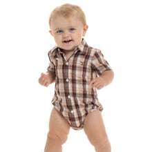 Load image into Gallery viewer, Just Country Infants Frankie Short Sleeve Full Button Jumpsuit
