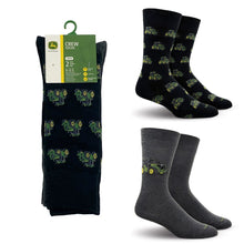 Load image into Gallery viewer, John Deere 2 Pack Dress Socks 6-12.5
