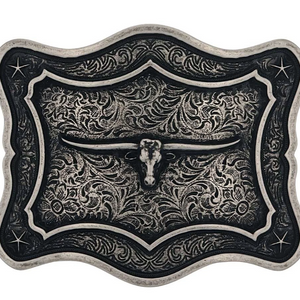 Montana Attitude Buckle - Get The Horns
