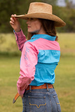 Load image into Gallery viewer, Mary G Harlequin Closed Front Long Sleeve Shirt
