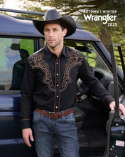 Load image into Gallery viewer, Wrangler Mens Rhys Embroidered Long Sleeve Shirt
