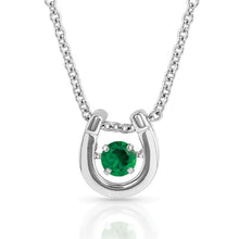 Load image into Gallery viewer, Montana Silversmiths Dancing Birthstone Horseshoe Necklace
