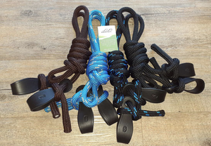 NUNGAR KNOTS SPLIT REINS WITH SLOBBER STRAPS - 12MM