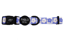 Load image into Gallery viewer, PABLO &amp; CO BLUE CHECKERED DAISIES COLLAR
