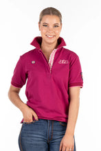 Load image into Gallery viewer, Hitchley &amp; Harrow Cerise Loose Fit Polo
