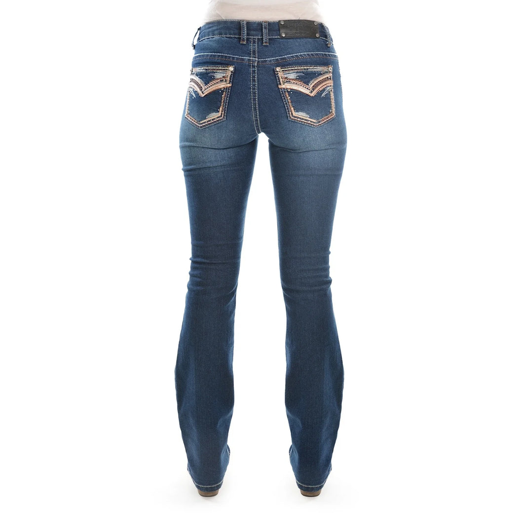 Pure Western Womens Emma Bootcut Jeans - 32 Leg