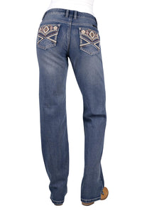 PURE WESTERN WOMENS RUE STRAIGHT LEG JEANS - 34 LEG