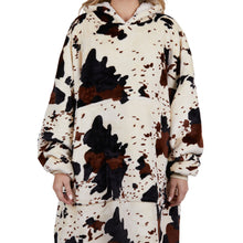Load image into Gallery viewer, Pure Western Adults Cow Print Snuggle Hoodie
