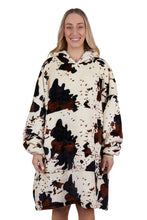 Load image into Gallery viewer, Pure Western Adults Cow Print Snuggle Hoodie
