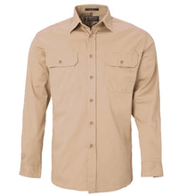 Load image into Gallery viewer, Pilbara Mens Open Front Long Sleeve Shirt
