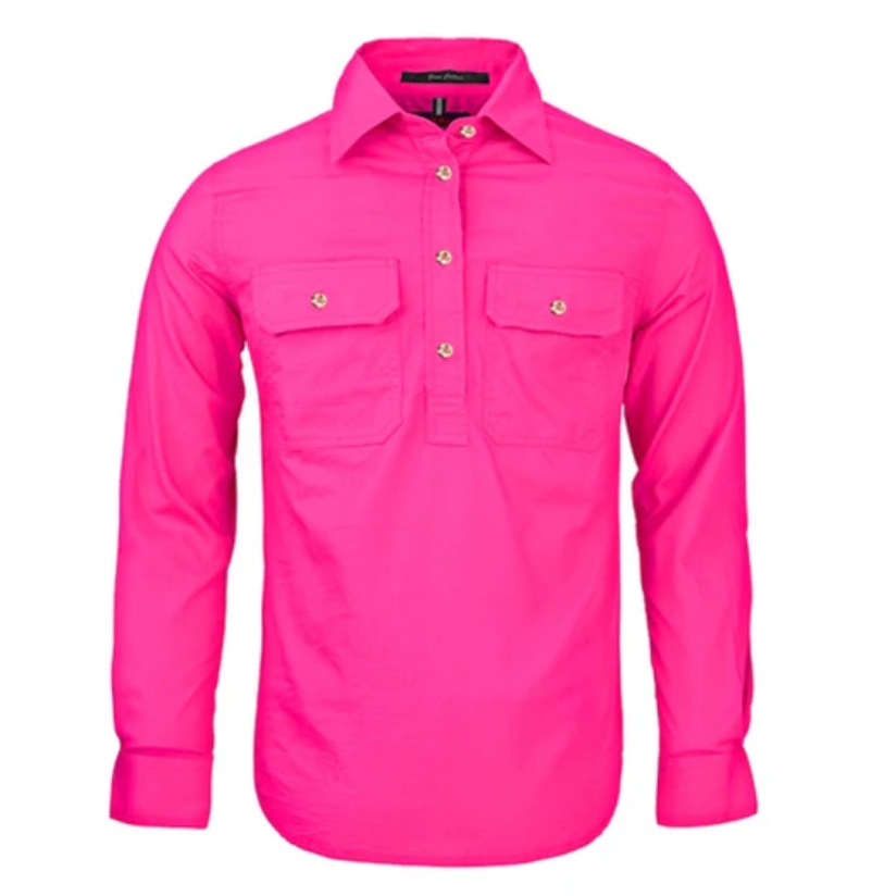 PILBARA WOMENS CLOSED FRONT LONG SLEEVE SHIRT
