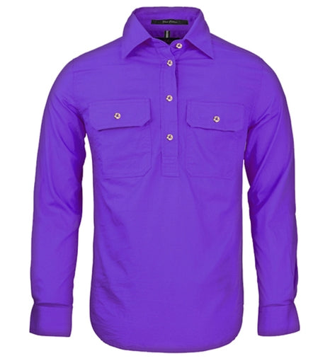 PILBARA WOMENS CLOSED FRONT LONG SLEEVE SHIRT