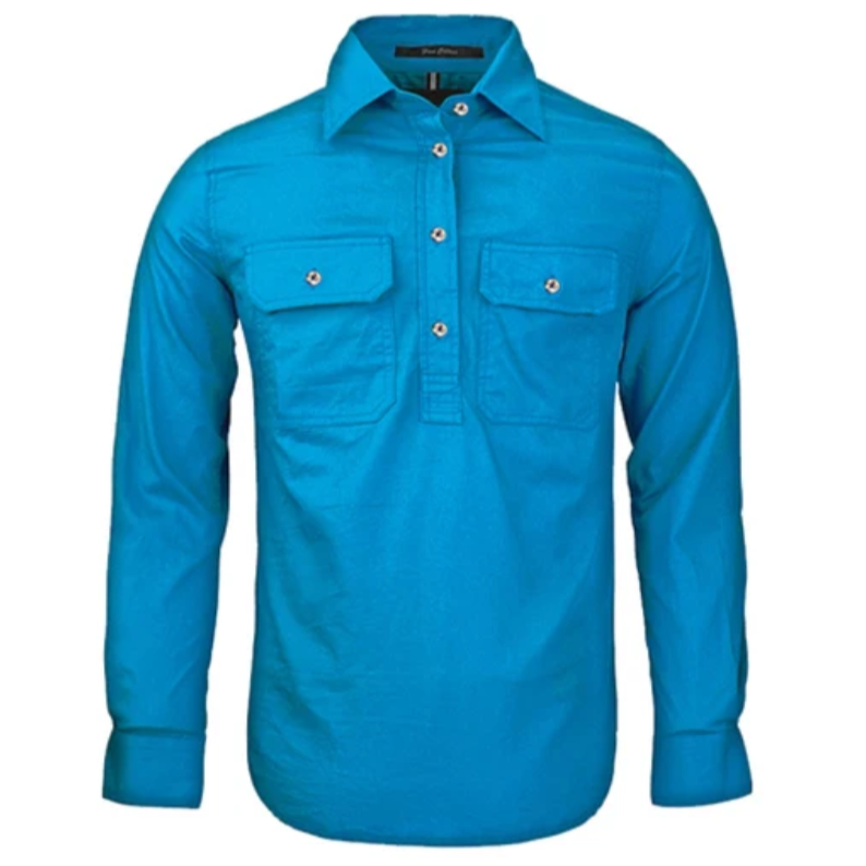 Pilbara Womens Closed Front Long Sleeve Shirt