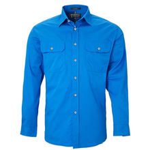 Load image into Gallery viewer, Pilbara Mens Open Front Long Sleeve Shirt
