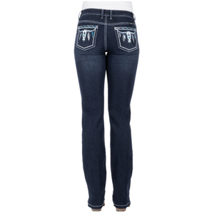 Pure Western Womens Raina Straight Leg Jeans - 34 Leg