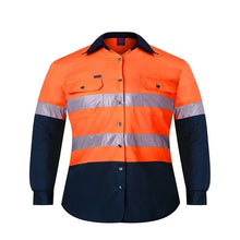 Load image into Gallery viewer, Ritemate Kids 2 Tone Long Sleeve Workshirt
