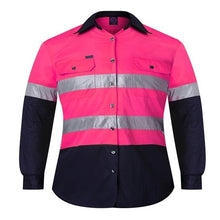 Load image into Gallery viewer, Ritemate Kids 2 Tone Long Sleeve Workshirt
