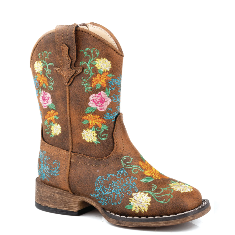 ROPER KIDS BAILEY FLORAL BOOTS