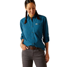 Load image into Gallery viewer, Ariat Womens Rebar made tough 360 airflow Durastretch long sleeve workshirt
