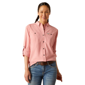 Ariat Womens Rebar made tough 360 airflow Durastretch long sleeve workshirt
