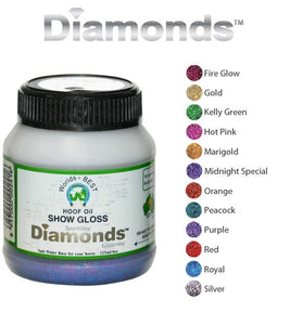 Worlds Best Hoof Oil - Show Gloss Diamonds Glitter