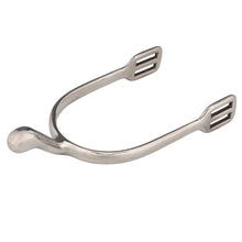 Load image into Gallery viewer, Swan Neck Dressage Spurs with Plain Knob
