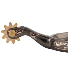 Load image into Gallery viewer, Midnight Silver Roping Spurs
