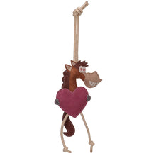 Load image into Gallery viewer, Horse Sense Suede Stall Love Heart Horse Toy
