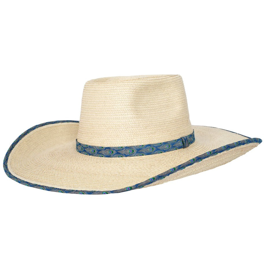 Sunbody Ava Peacock Feathers Standard Hat