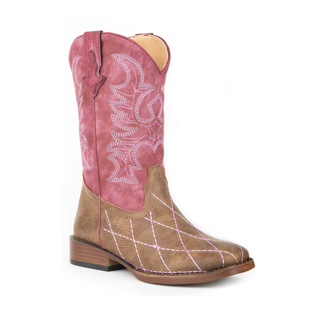 Roper Kids Square Toe Crosscut Boots