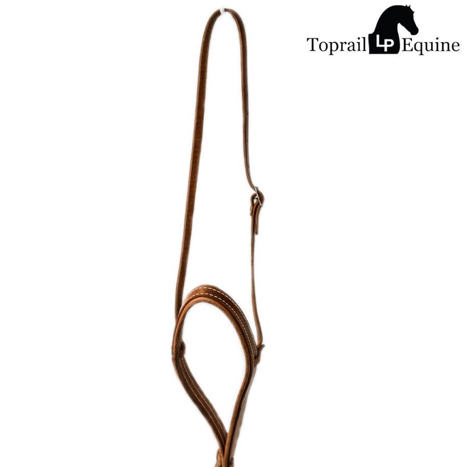TOPRAIL NATURAL HARNESS LEATHER DOUBLE STITCHED TIE DOWN