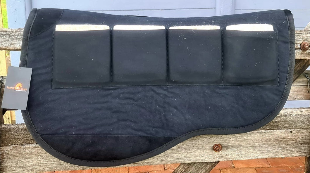 TOPRAIL MULTI-POCKET TRAIL SADDLE PAD WITH SHIM POCKET