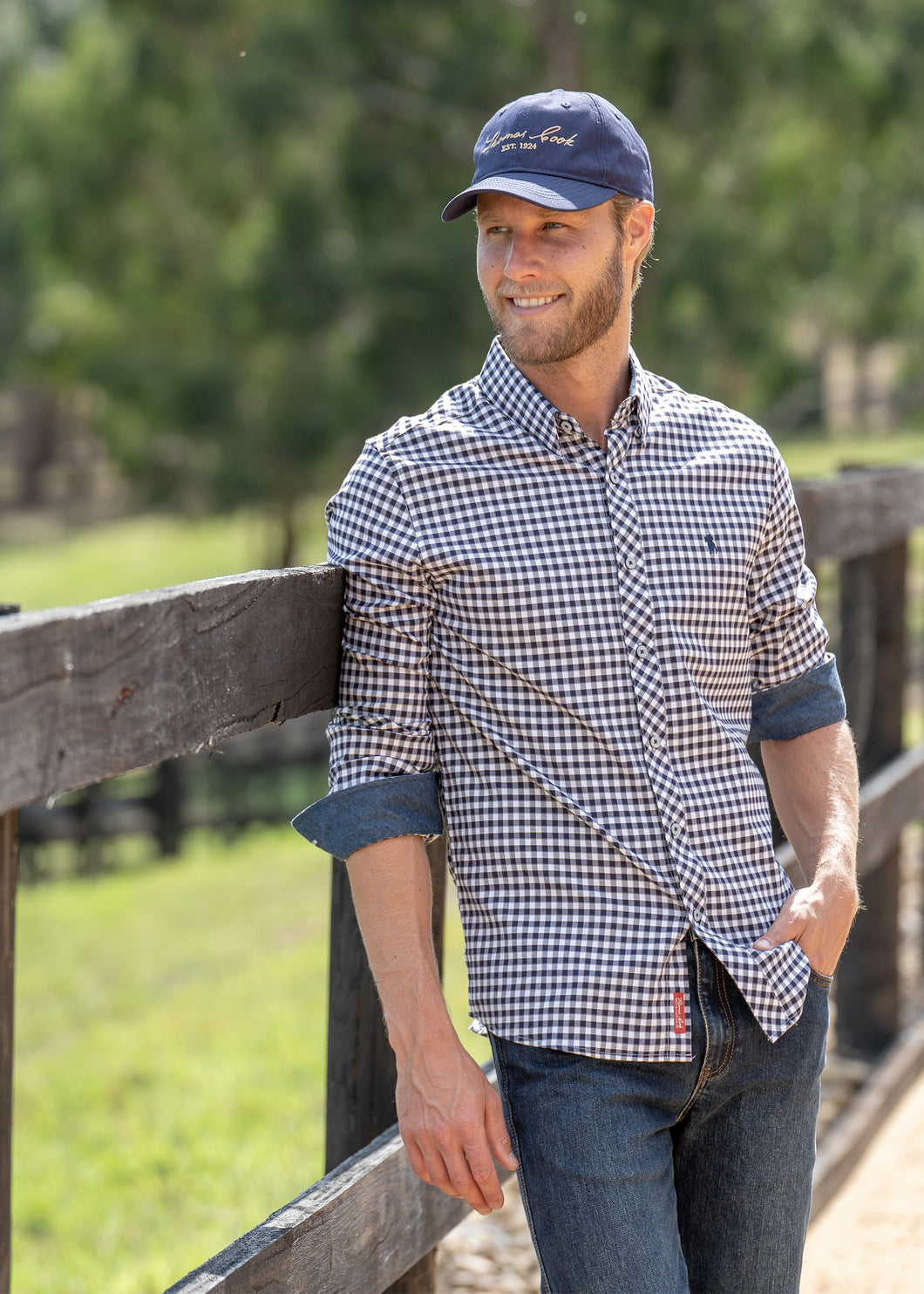 Thomas Cook Mens Stanley Check Tailored Long Sleeve Shirt
