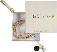 Load image into Gallery viewer, Bella &amp; Bentley Toffee Collar &amp; Lead Set

