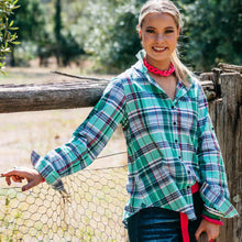 Load image into Gallery viewer, Hitchley &amp; Harrow - The LC Collection - Emerald Navy &amp; Hot Pink Linen Shirt
