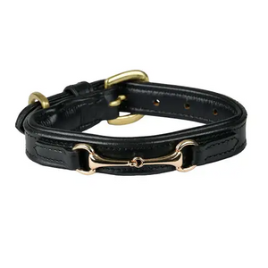 WEATHERBEETA LEATHER SNAFFLE DOG COLLAR