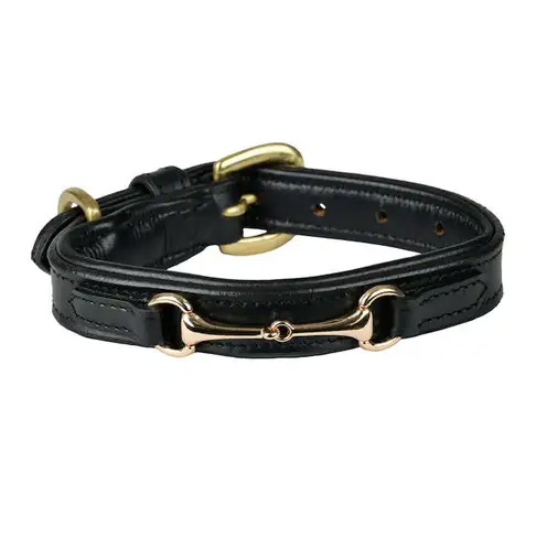 WEATHERBEETA LEATHER SNAFFLE DOG COLLAR