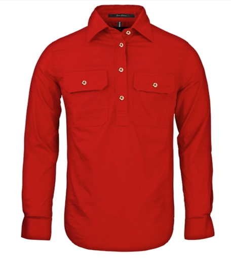 PILBARA WOMENS CLOSED FRONT LONG SLEEVE SHIRT