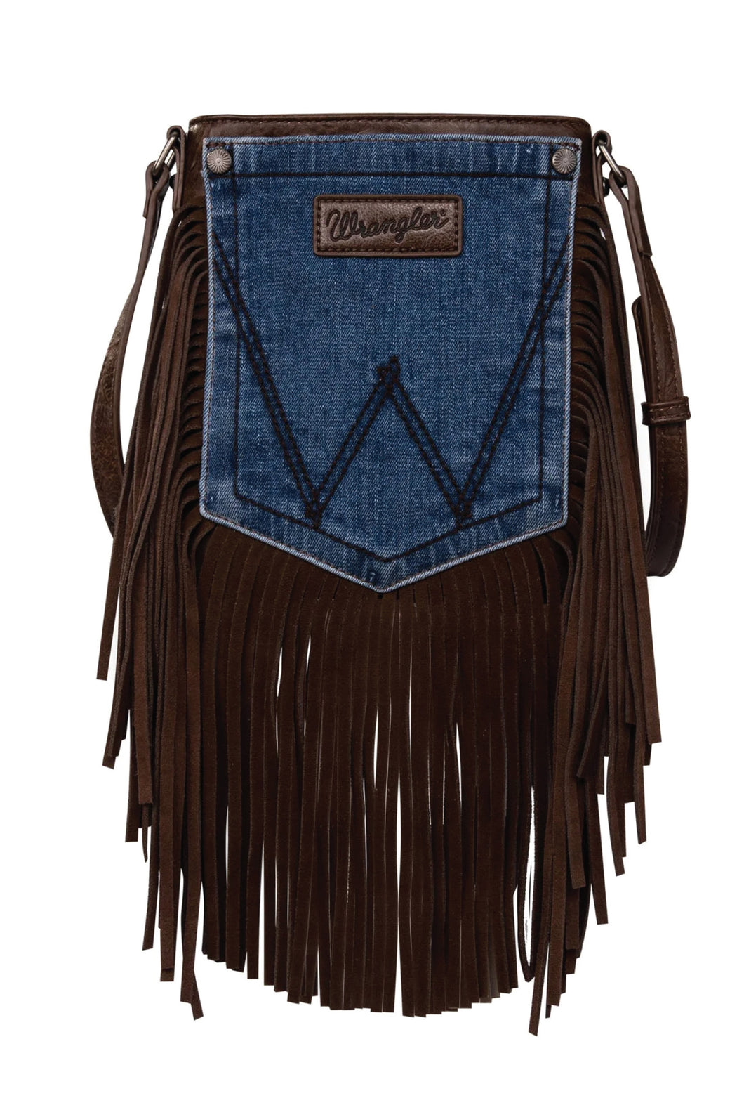 WRANGLER FRINGE POCKET CROSSBODY BAG