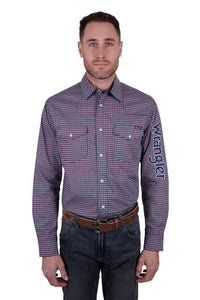 WRANGLER MENS MARK LOGO LONG SLEEVE SHIRT