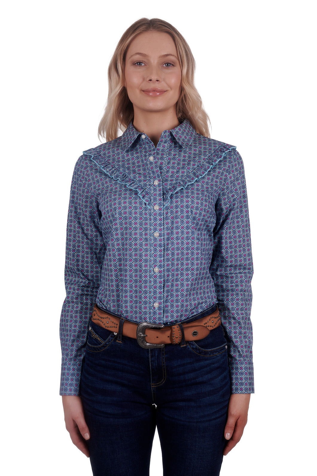 WRANGLER WOMENS ASHER LONG SLEEVE SHIRT