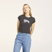 Load image into Gallery viewer, Wrangler Womens Field Of Eyes Baby Tee
