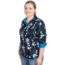 Load image into Gallery viewer, Just Country Womens Georgie Half Button Long Sleeve Workshirt

