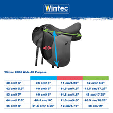 Load image into Gallery viewer, Wintec 2000 Wide Saddle All Purpose - HART
