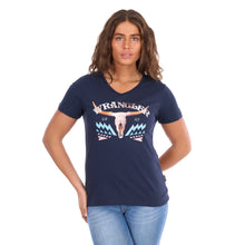 Load image into Gallery viewer, Wrangler Womens Lana V-Neck Short Sleeve Tee
