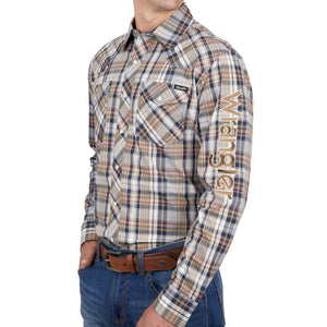 Wrangler Mens Tom Logo Long Sleeve Shirt