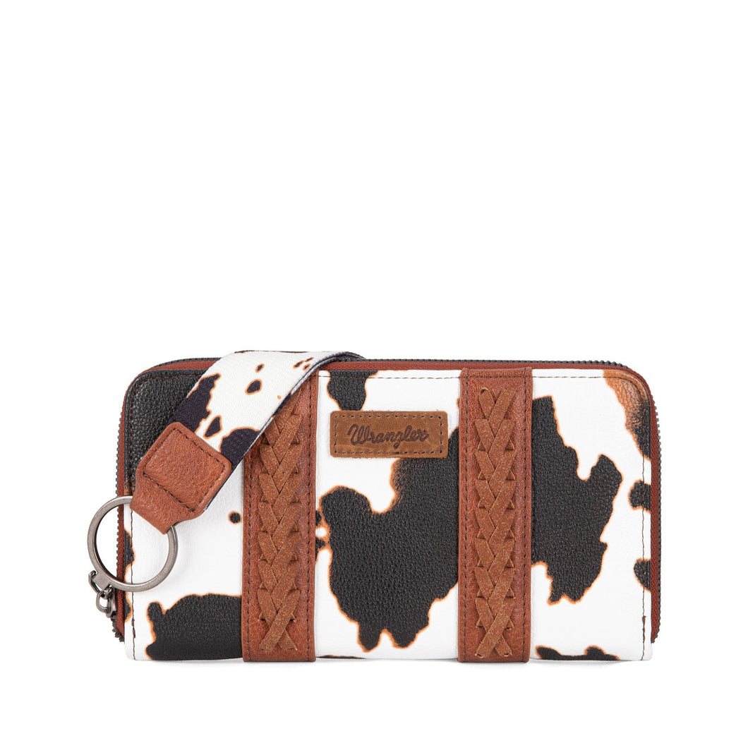 Wrangler Cow Print Large Wallet