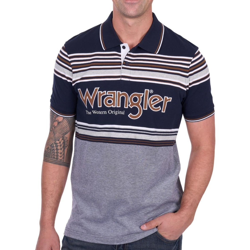 Wrangler Mens Victor Short Sleeve Polo
