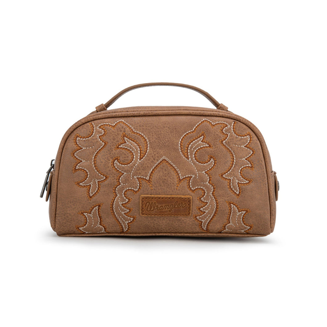 Wrangler Embroidered Cosmetic Bag